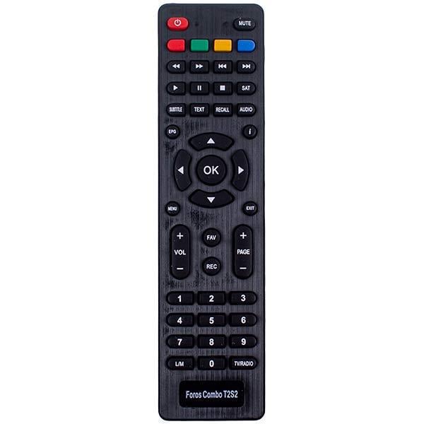 Пульт дистанционного управления DVB-T2 World Vision Foros Combo T2/S2 до 8 м Черный (00000027783)