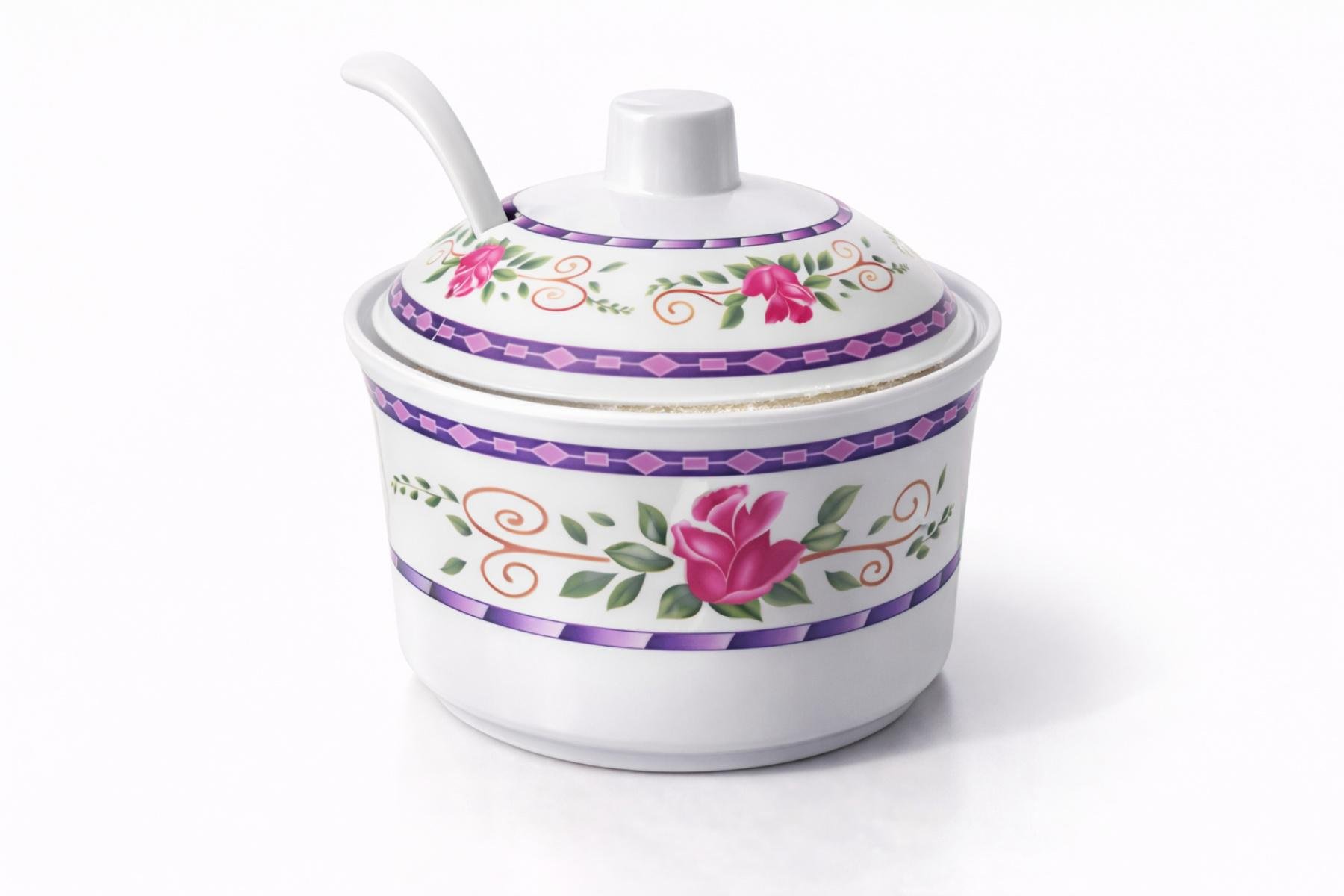 Сахарница меламиновая Dongxin с ложкой 220 мл (32145442) Сахарница меламиновая Dongxin с ложкой 220 мл (32145442)