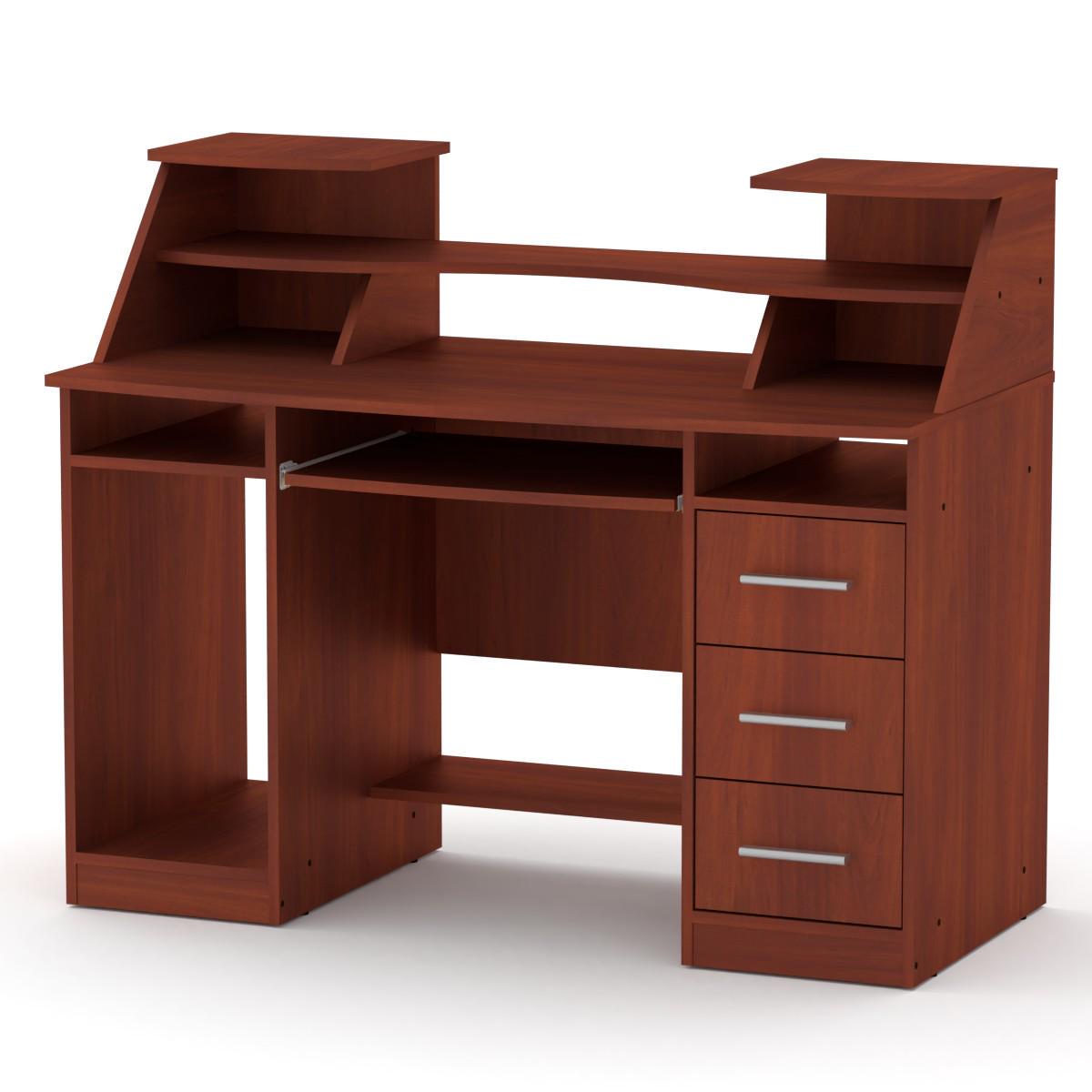 Стол компьютерный МеблиКо Комфорт-5 127х65х104 см Яблоня (k-1445-7)