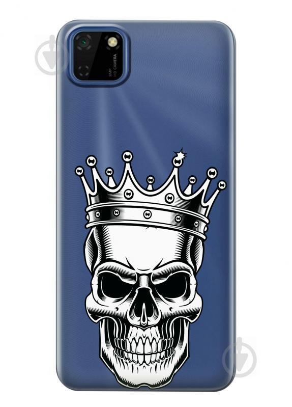 Прозрачный силиконовый чехол iSwag для Huawei Y5p с рисунком - Царский череп (KS2440) Прозрачный силиконовый чехол iSwag для Huawei Y5p с рисунком - Царский череп (KS2440)