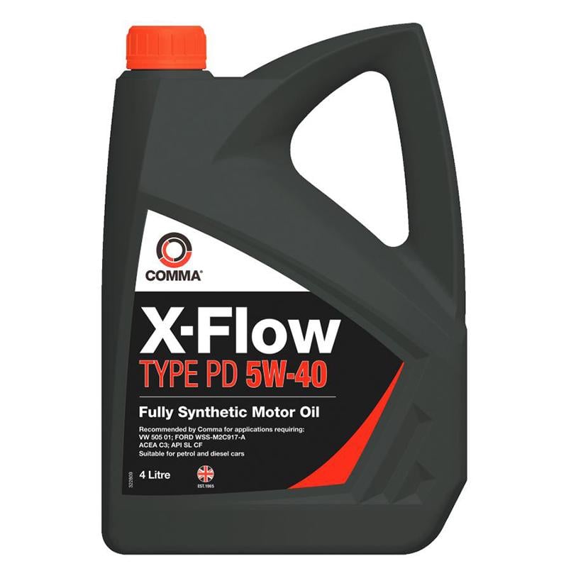 Моторное масло COMMA X-FLOW TYPE PD 5W-40 4 л (XFPD4L) - фото 1