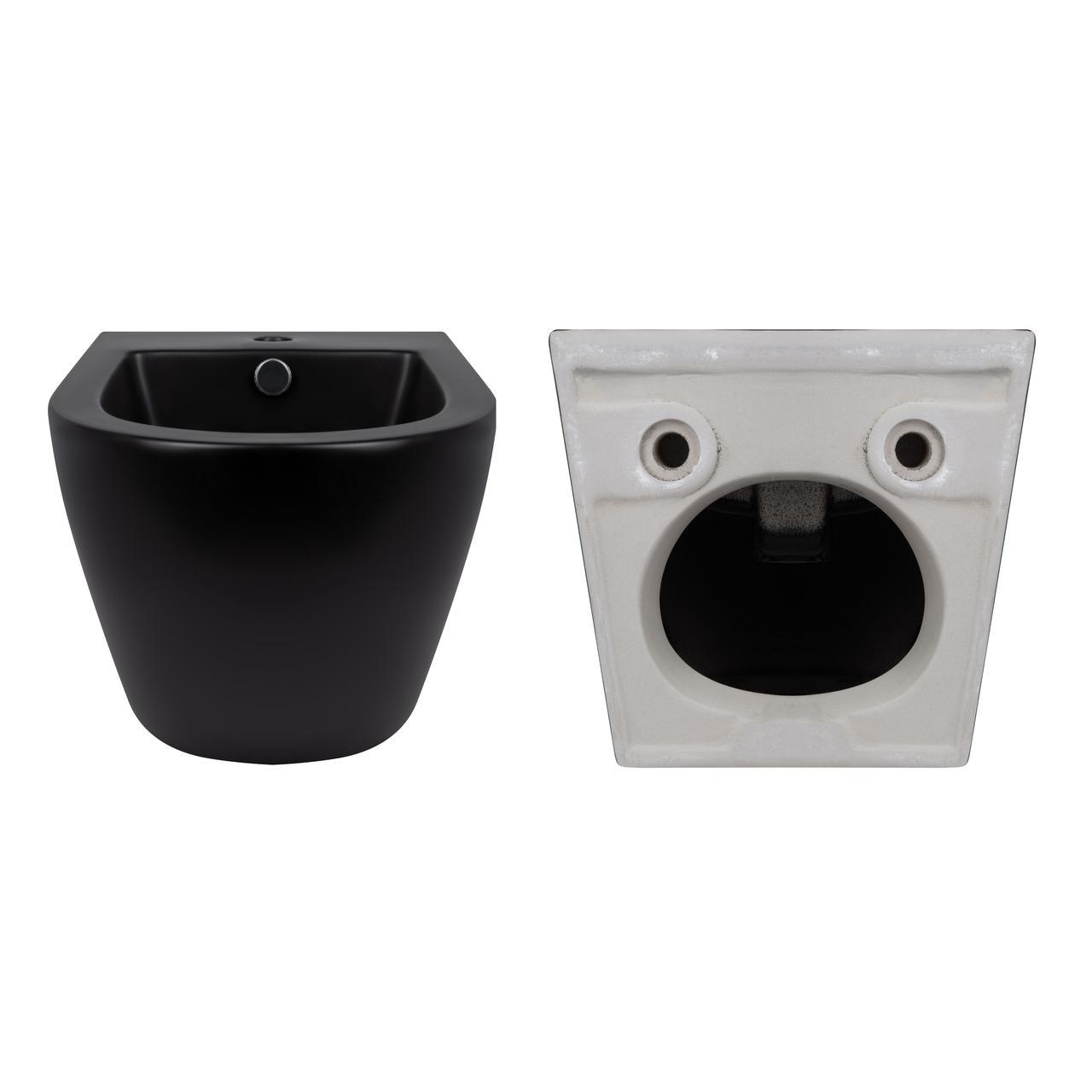 Комплект Qtap Robin 2в1 унітаз підвісний Ultra Quiet QT13332381АSMB/біде підвісне QT1355046FMB Matt Black (2608671879) - фото 8 Комплект Qtap Robin 2в1 унітаз підвісний Ultra Quiet QT13332381АSMB/біде підвісне QT1355046FMB Matt Black (2608671879) - фото 8