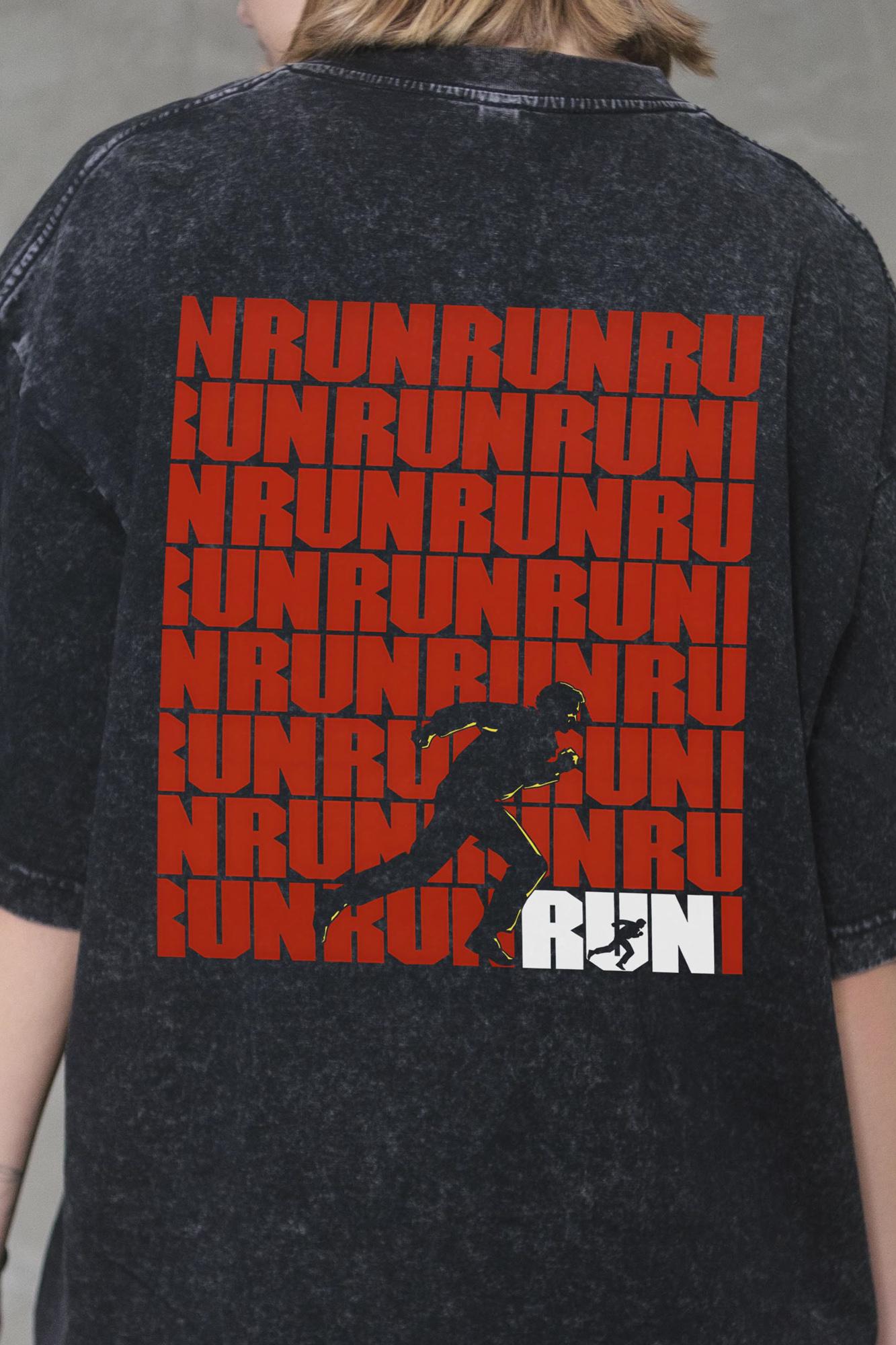 Футболка оверсайз Without Washed Run S/M Black (S/M8056378 8056379) - фото 6 Футболка оверсайз Without Washed Run S/M Black (S/M8056378 8056379) - фото 6