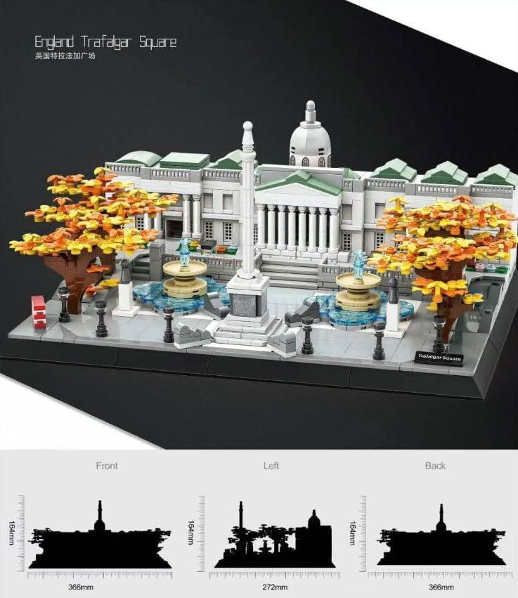 Конструктор 3D Wange Архітектура Трафальгарська площа Лондон Trafalgar Square 5249 для дітей та дорослих 1245 деталей - фото 5 Конструктор 3D Wange Архітектура Трафальгарська площа Лондон Trafalgar Square 5249 для дітей та дорослих 1245 деталей - фото 5