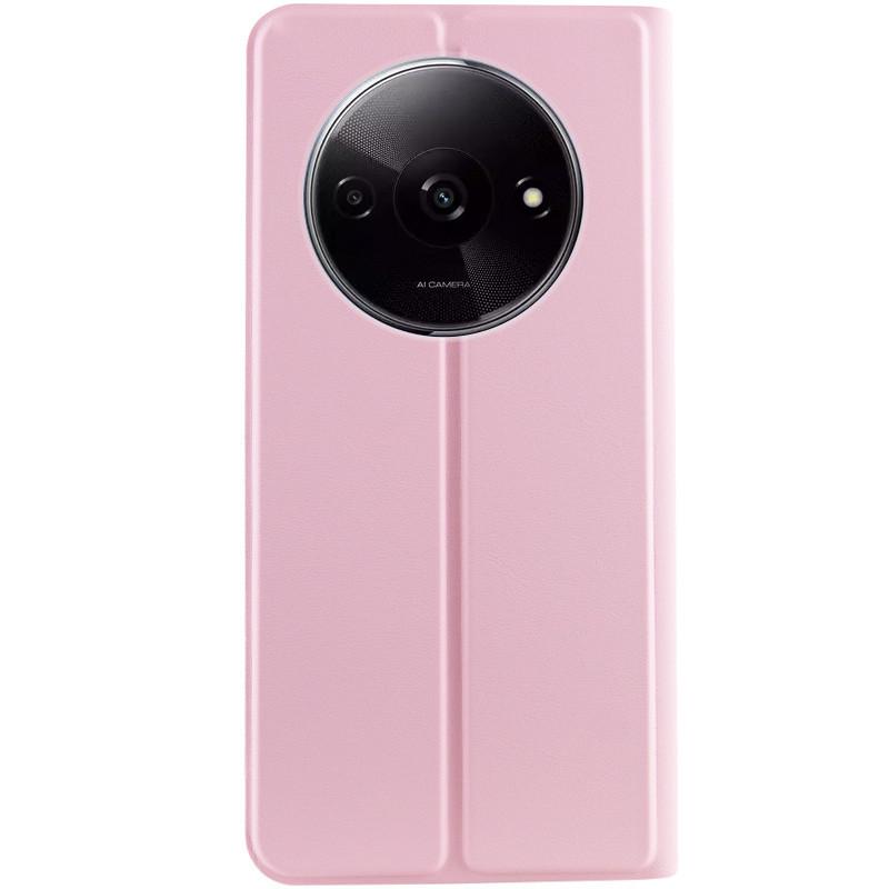 Противоударный кожаный чехол книжка GETMAN Elegant (PU) для Xiaomi Redmi A3 Розовый - фото 6 Противоударный кожаный чехол книжка GETMAN Elegant (PU) для Xiaomi Redmi A3 Розовый - фото 6