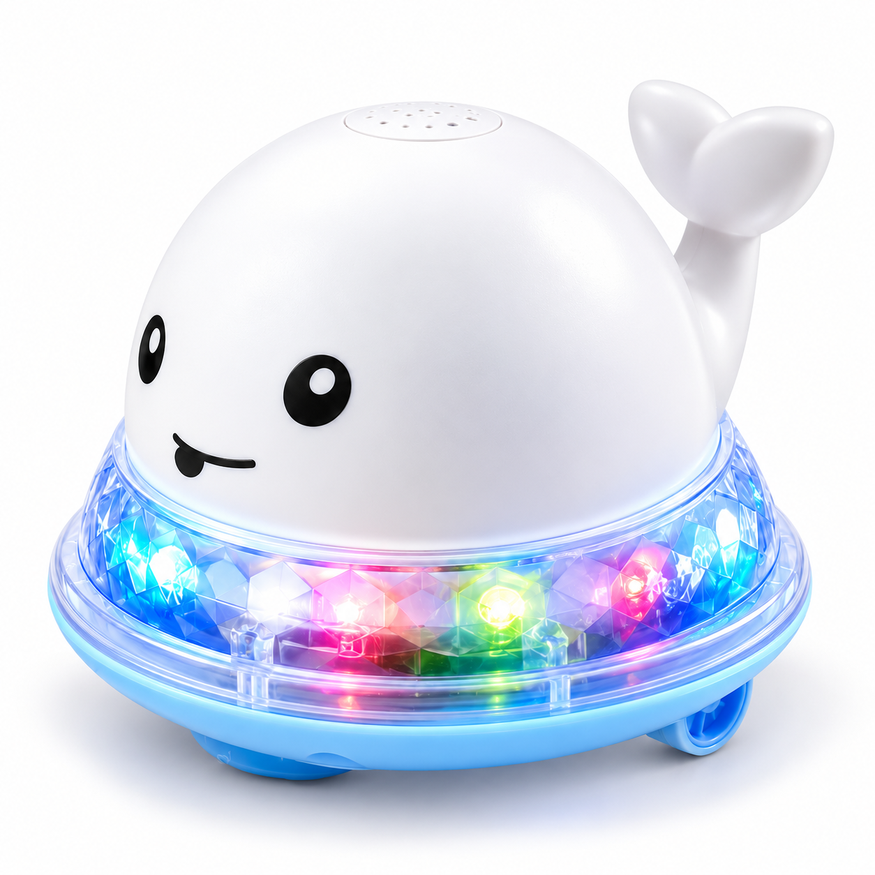 Игрушка для купания Spray Water Bath Toy Кит с подсветкой Белый (55287)