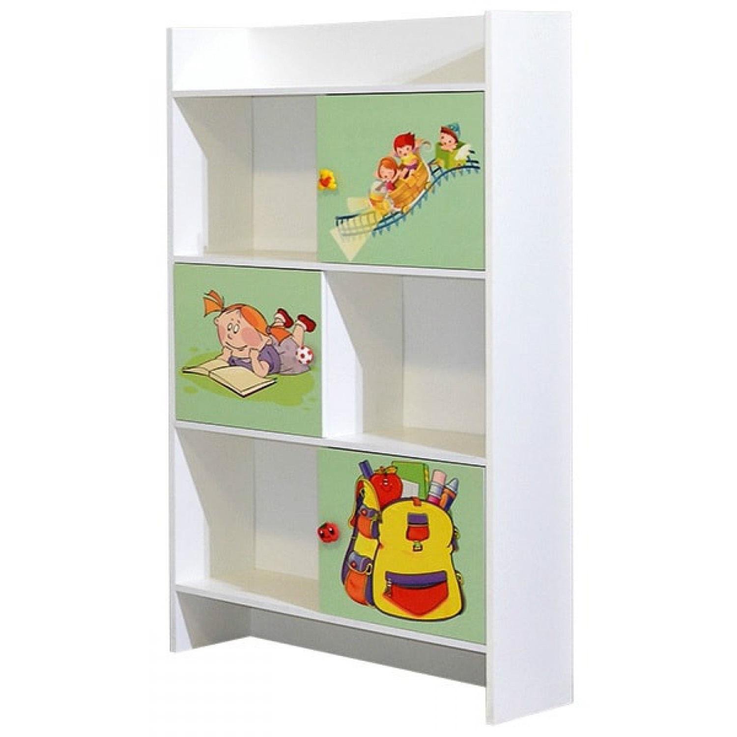 Шкаф для книг Світ Меблів Мульти Алфавит из ДСП 800х305х1200 мм Белый (7945) Шкаф для книг Світ Меблів Мульти Алфавит из ДСП 800х305х1200 мм Белый (7945)