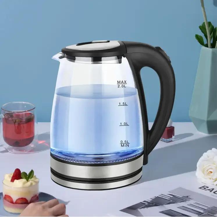 Электрочайник стеклянный Zepline ZP-986 2200 Вт с подсветкой 2 л. - фото 4