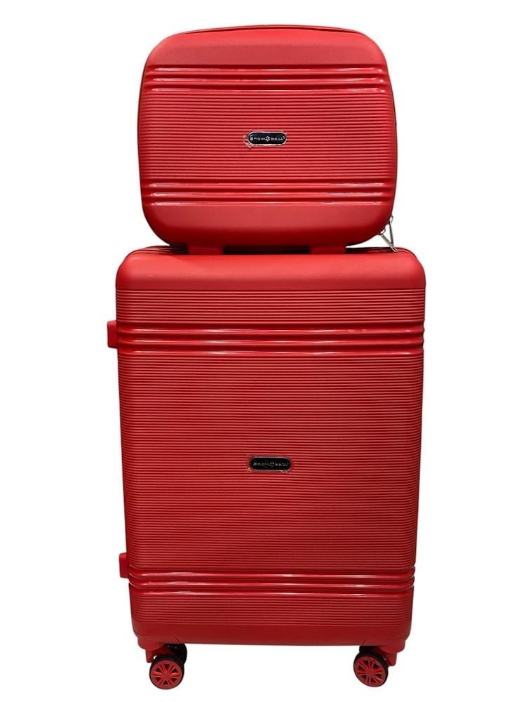 Комплект Snowball 21204 чемодан средний и кейс Красный (31706882)