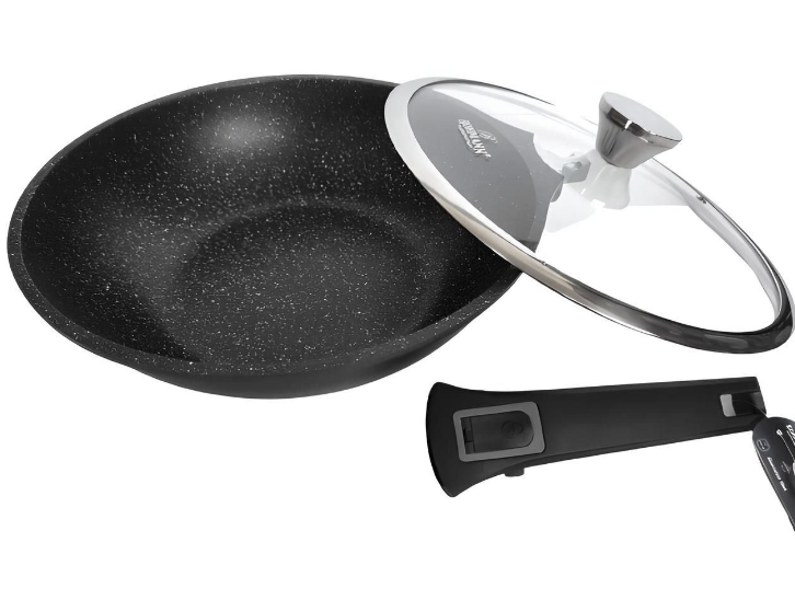Сковорода вок Bohmann зі знімною ручкою 28 см (BH 1730-28 WK)