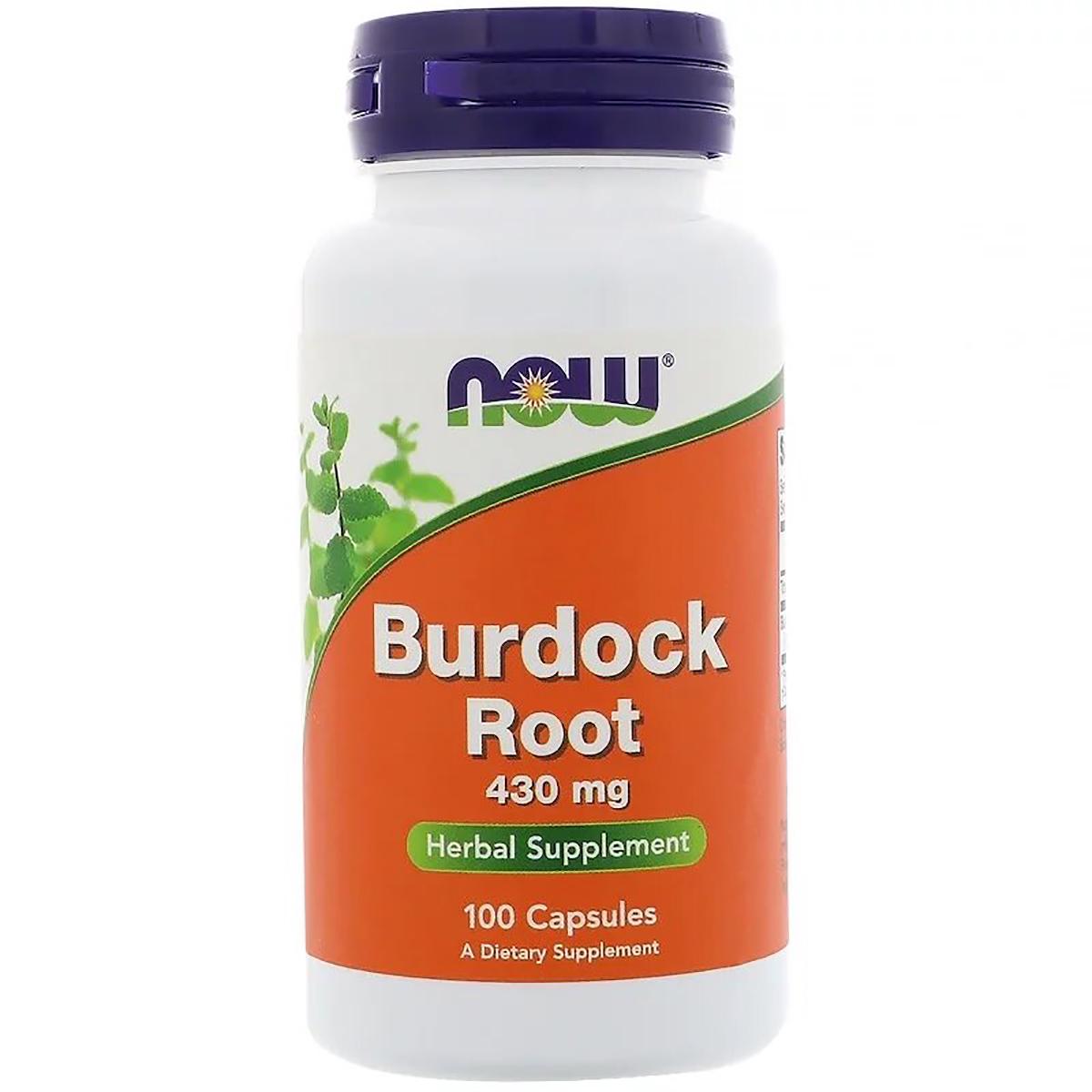 Корінь лопуха Now Foods Burdock Root 430 мг 100 капсул (NF4608)