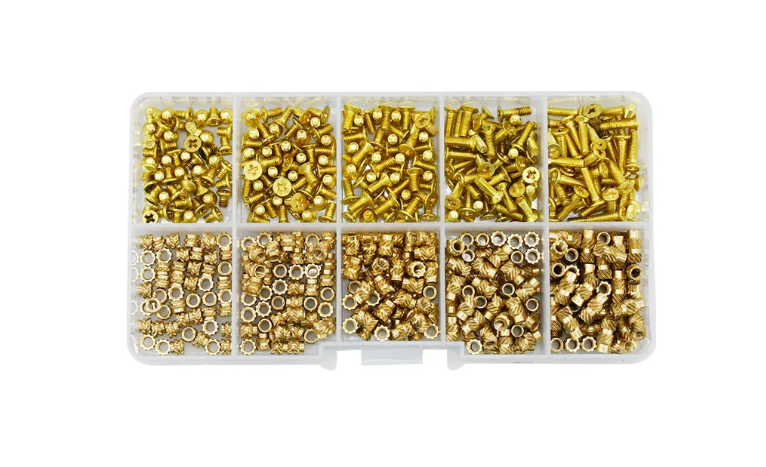 Гайки та гвинти Латунні для 3D друку PLA/ABS Spec М2,5 мм 500 шт. (SP-16725500) - фото 7