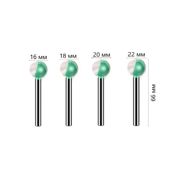 Фреза по дереву набор фрез диаметром 16-22 мм 4 шт. (AN00450-2) - фото 6 Фреза по дереву набор фрез диаметром 16-22 мм 4 шт. (AN00450-2) - фото 6
