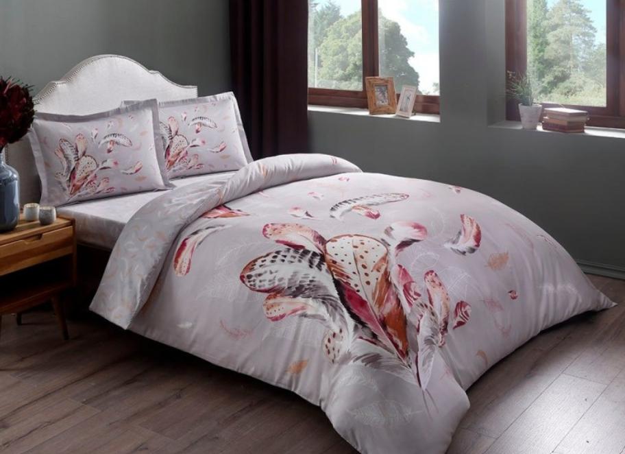 Постельное белье TАС Сатин ratna-gri Евро Сиреневый