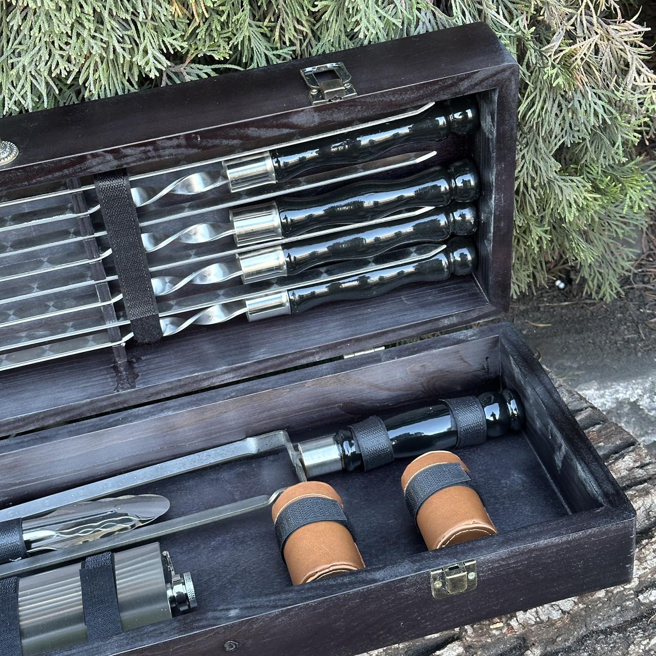 Набор подарочный для барбекю Mzavod Казак Черный (27728892) - фото 7 Набор подарочный для барбекю Mzavod Казак Черный (27728892) - фото 7