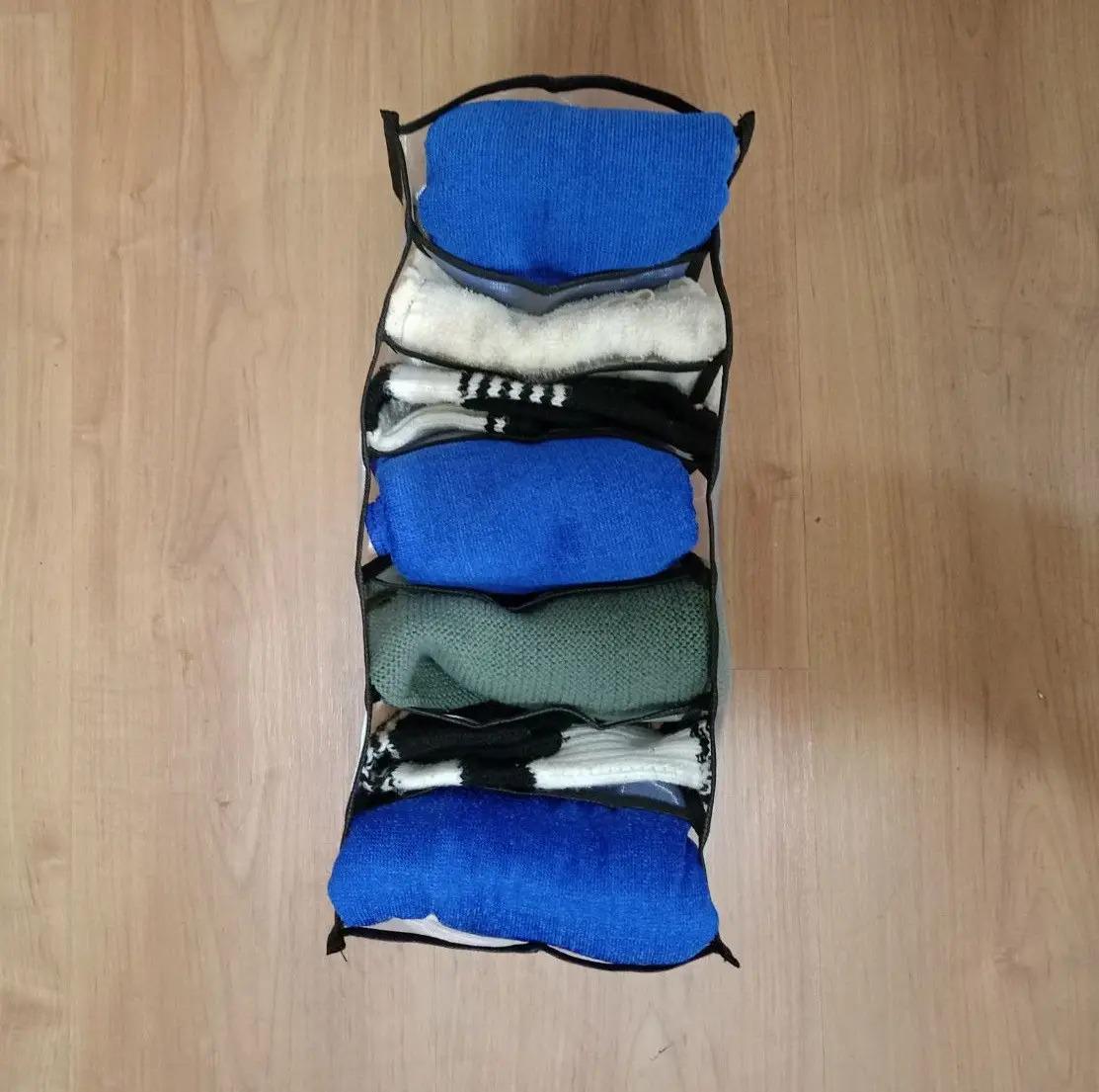 Органайзер для нижнего белья сетчатый 7 ячеек 36х16х12,5 см Белый/Черный (ОДШ-308-31) - фото 2 Органайзер для нижнего белья сетчатый 7 ячеек 36х16х12,5 см Белый/Черный (ОДШ-308-31) - фото 2