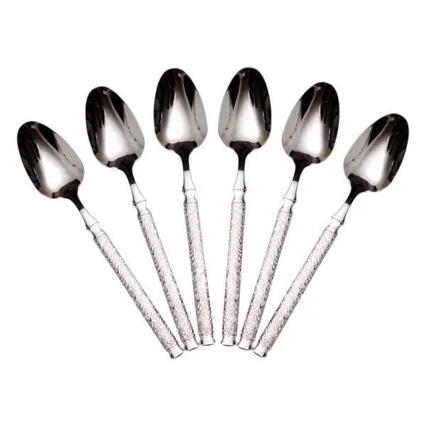 Набор столовых ложек для сервировки Elegance из нержавеющей стали 6 шт.Серебряный (147-107-HP-8-33)