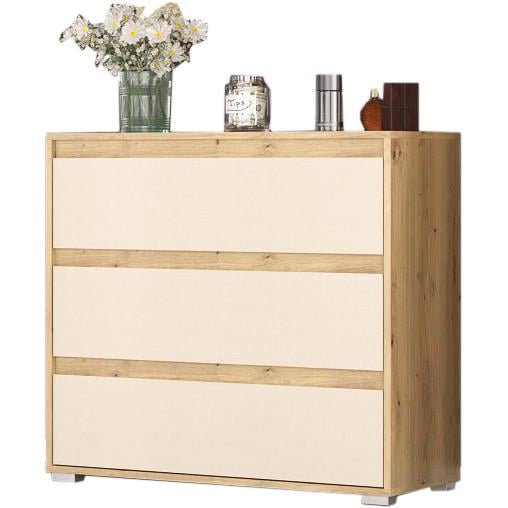 Комод для квартири 3Ш Mebel Service 84,1х35х77,3 см Дуб артізан/Шампань (23451298) - фото 1 Комод для квартири 3Ш Mebel Service 84,1х35х77,3 см Дуб артізан/Шампань (23451298) - фото 1