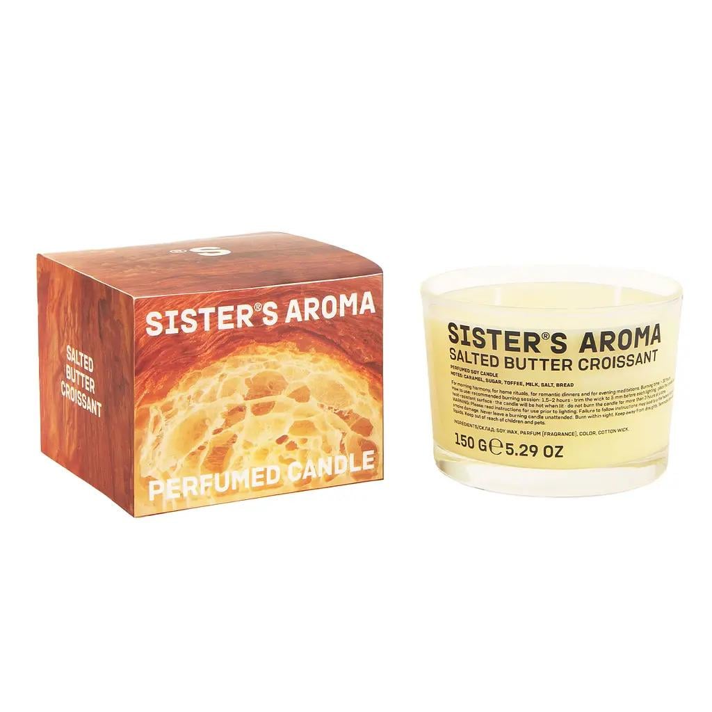 Свічка ароматична Sister`s Aroma Круасан з маслом 150 г (4820227785438)