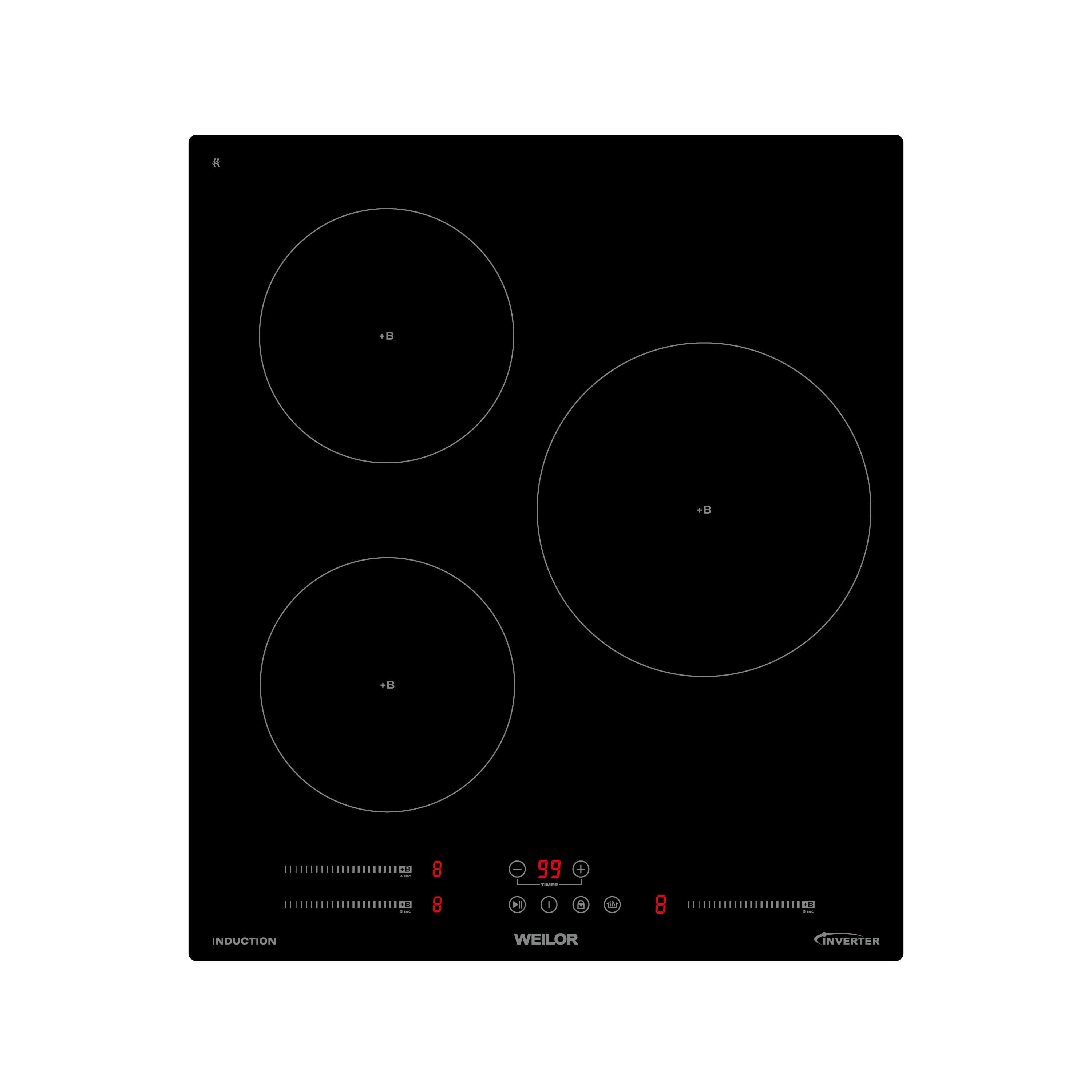 Варочная поверхность индукционная WEILOR WIS 433 Black (5905538403017)