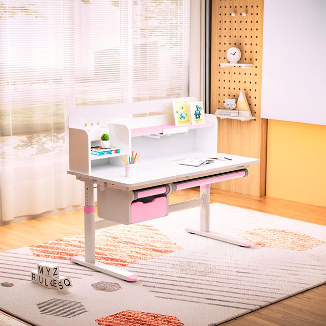 Парта-трансформер школьная Evo-kids TH-360 Plus Белый/Розовый (TH-360 WG/PN Plus) - фото 2 Парта-трансформер школьная Evo-kids TH-360 Plus Белый/Розовый (TH-360 WG/PN Plus) - фото 2