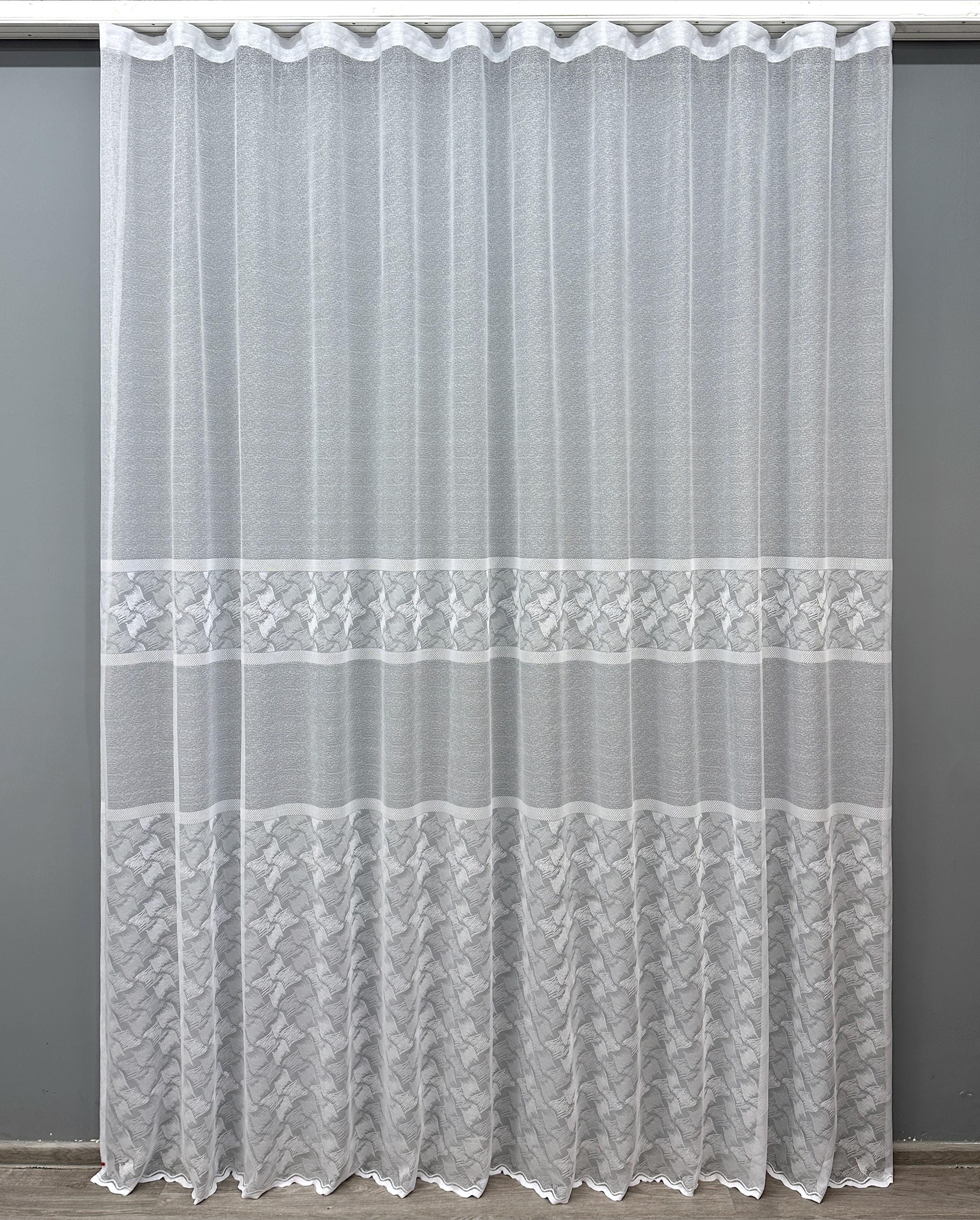 Тюль VR-Textil 1679т Премиум жаккард 300х270 см Белый (42-0691)