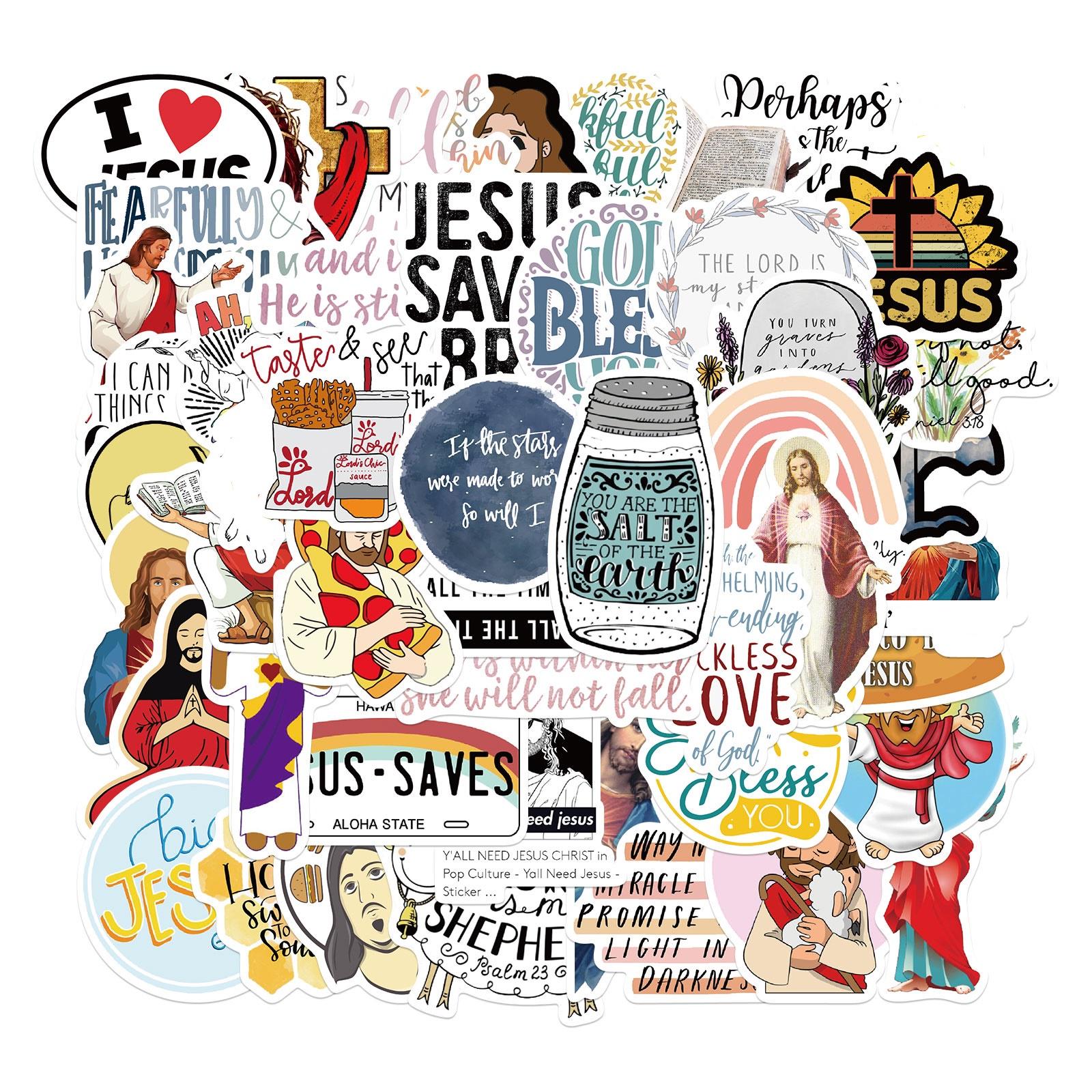 Набір наклейок God Jesus Christian 50 шт.