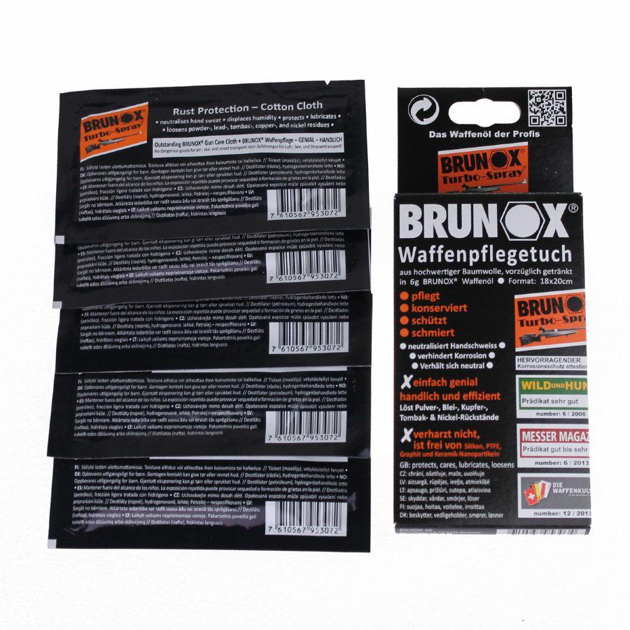 Серветки Brunox Gun Care для догляду за зброєю 5 шт. (41408) - фото 3