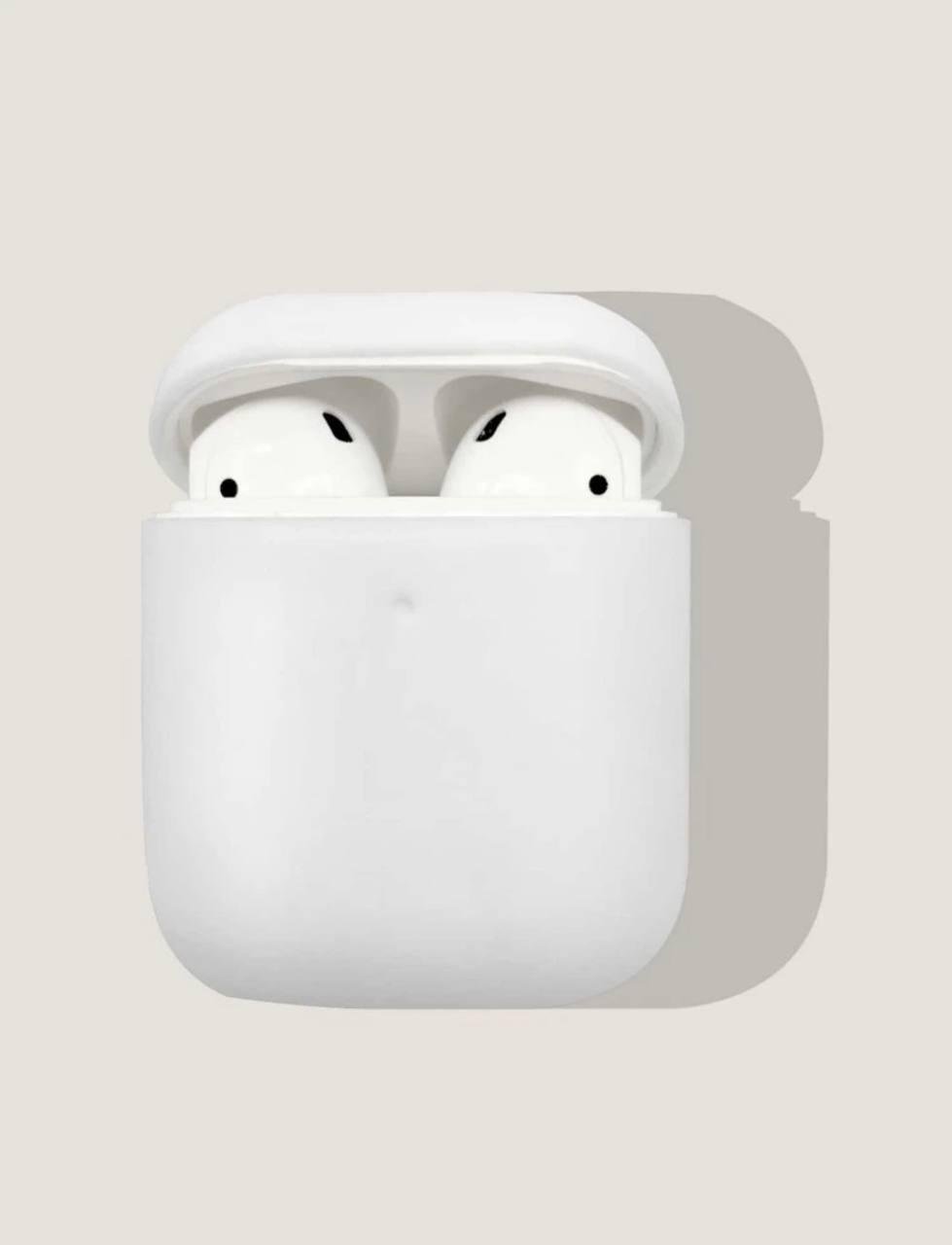 Чехол для наушников Airpods 1/2 Прозрачный матовый (2474179597)