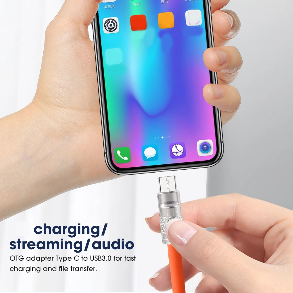 Кабель USB Type-C Super Fast Charger 120W 6A 1,5 м Синій - фото 3