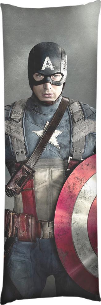 Подушка дакимакура Captain America 11 40x100 см (14106110)