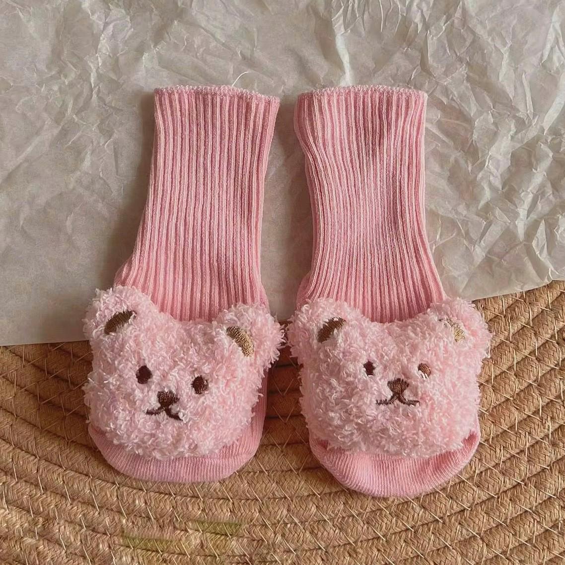 Носочки нарядные #41 Мишка Тедди 0-12 мес. Розовый (144032)