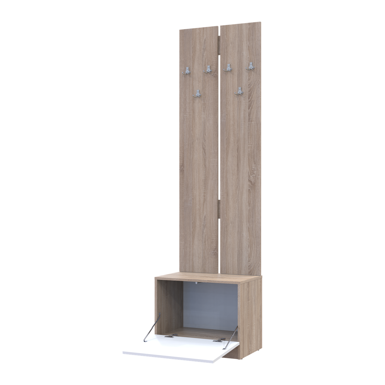 Прихожая Doros Сола 60х40х215 см Дуб сонома/Белый (26355118)