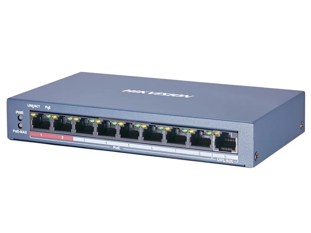 Коммутатор неуправляемый Hikvision DS-3E0109P-E/M/B POE (99-00002485)