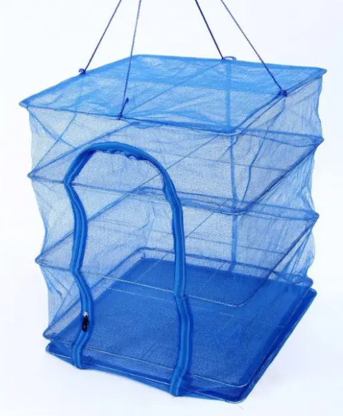 Сітка для сушіння риби/грибів/овочів та фруктів триярусна 35x35x75 см (2860126437)