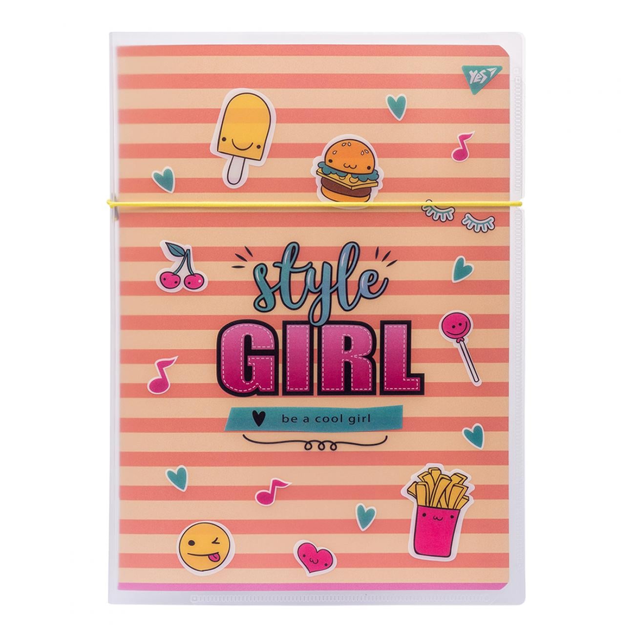 Тетрадь для записей YES Style Girl Orange ячейка А4 48 л. (764428)