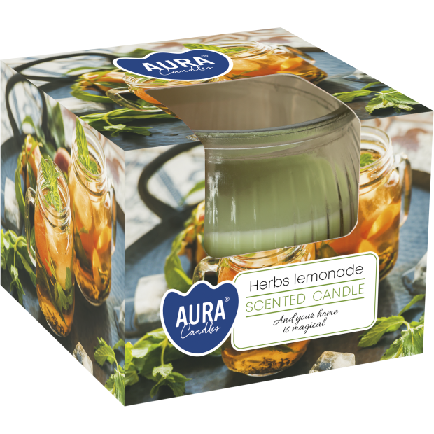 Свічка ароматична Bispol Scented Candle Herbs Lemonade (sn69-370)