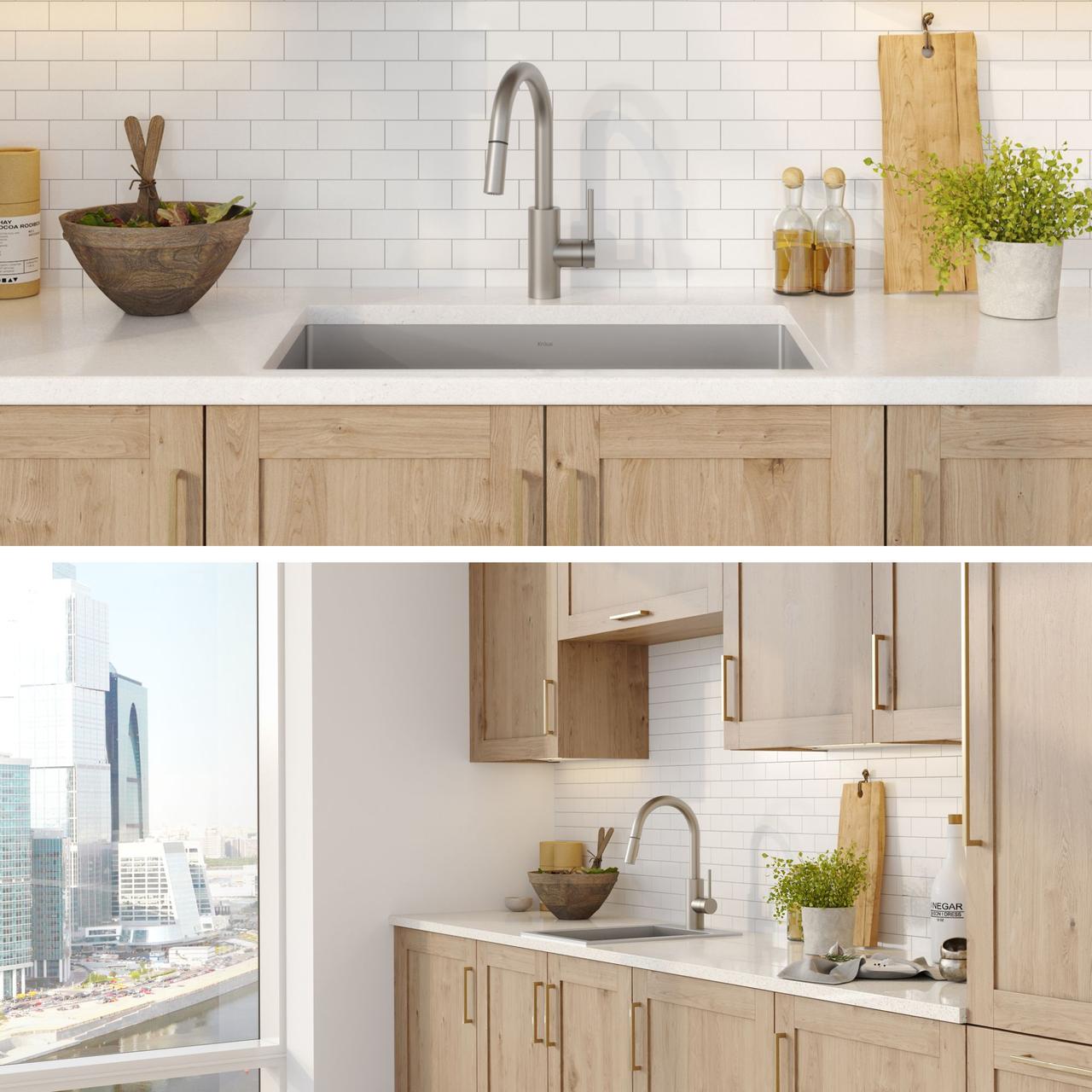 Смеситель для кухни Kraus KPF-2620SFS - фото 4 Смеситель для кухни Kraus KPF-2620SFS - фото 4