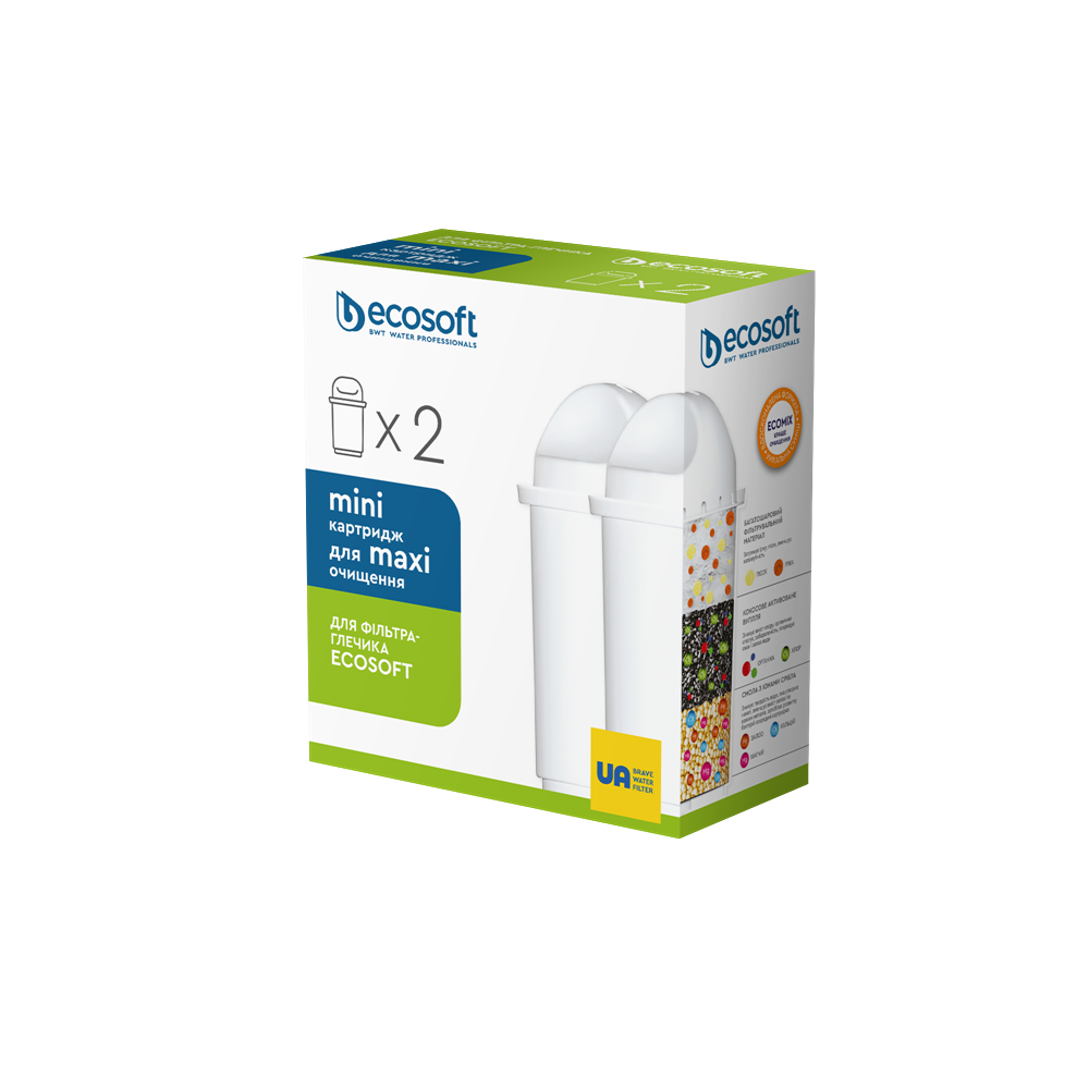 Комплект картриджей для кувшинов Ecosoft улучшенный 2 шт. (2676736969)