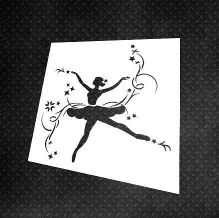 Трафарет багаторазовий DFA Балерина для штукатурки та фарби (E00022)