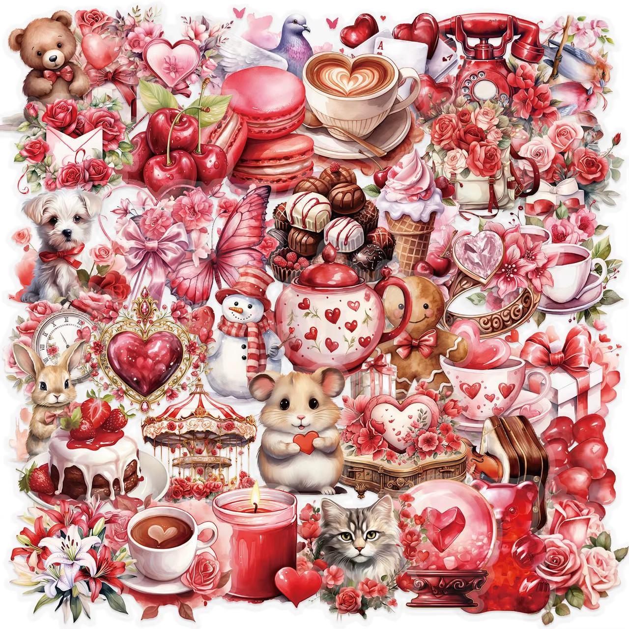 Стикеры Романтический настрой Love 50 шт. (1576)