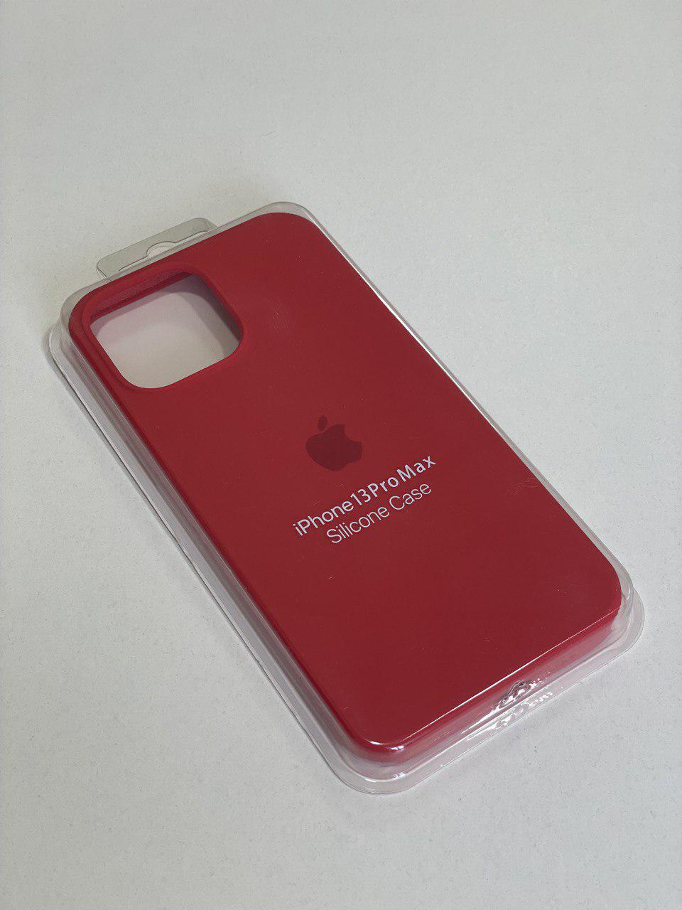 Силіконовий чохол для iPhone 13 ProMax / червоний - фото 1