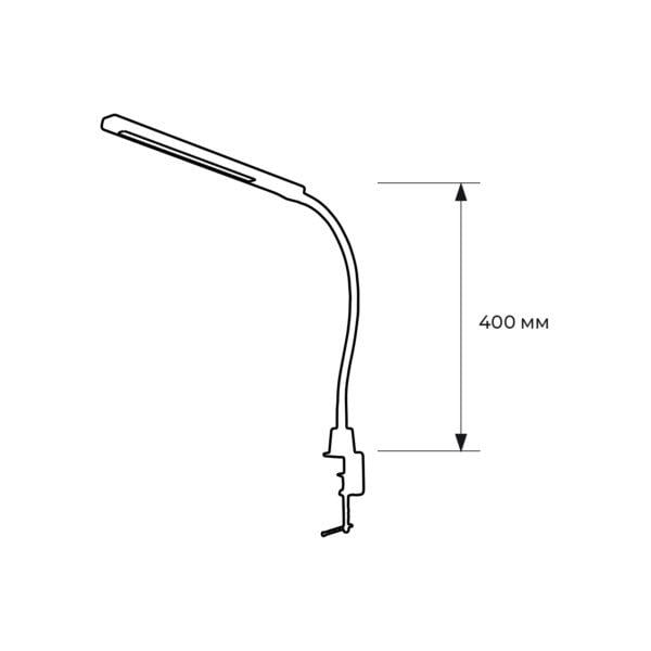 Светильник настольный LED Eurolamp на струбцине 8 Вт 5000K Белый (17552276) - фото 3