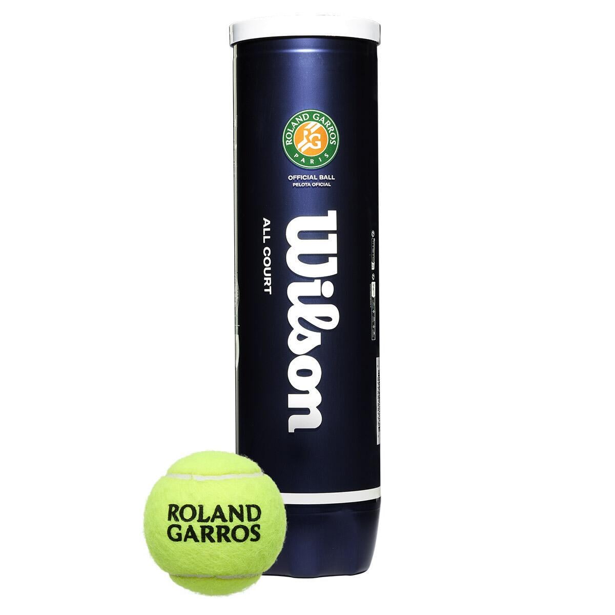 Набор теннисных мячей Wilson ROLAND GARROS ALL COURT 4 4 шт. Желтый (WRT116400)