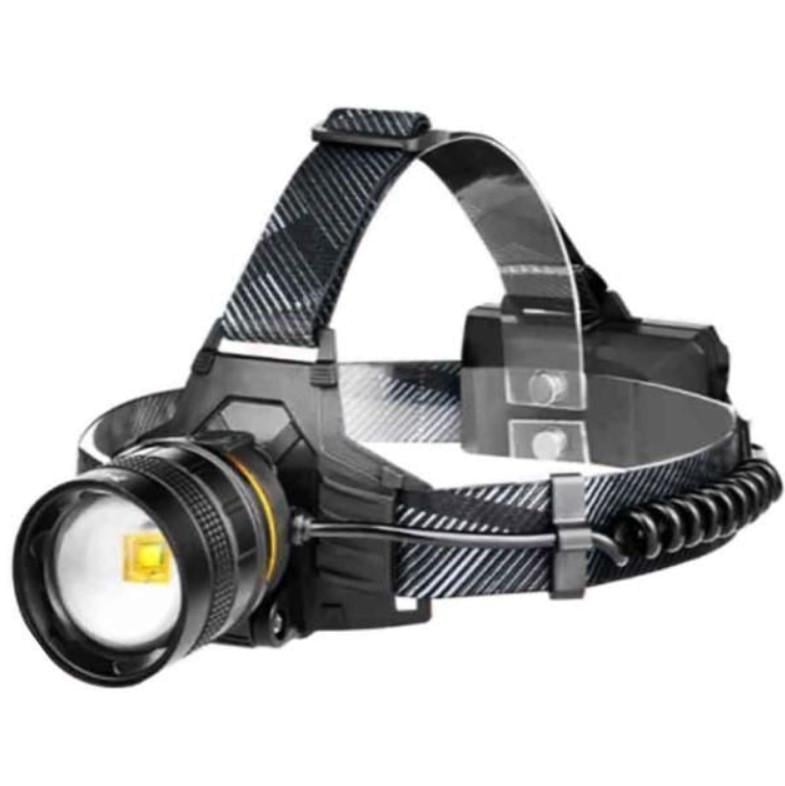 Фонарь налобный Bailong micro USB zoom 2x18650 см (BL-8076-2-GT100)