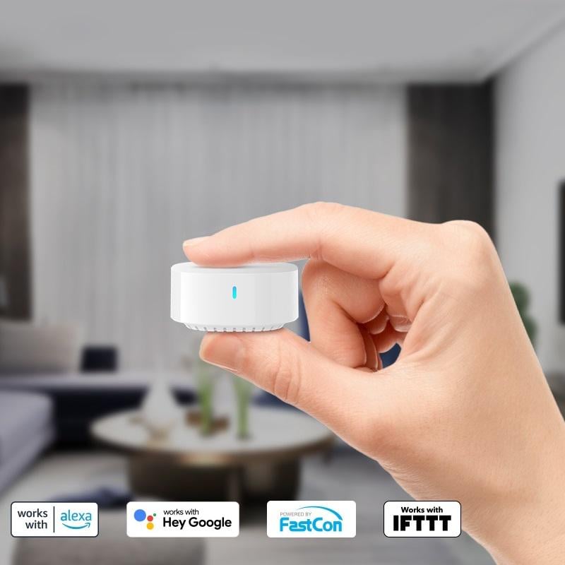 Сарт-датчик руху Broadlink PIR3-FC з концентратором Smart Hub S3 для розумного будинку WiFi 2,4 ГГц Білий - фото 10