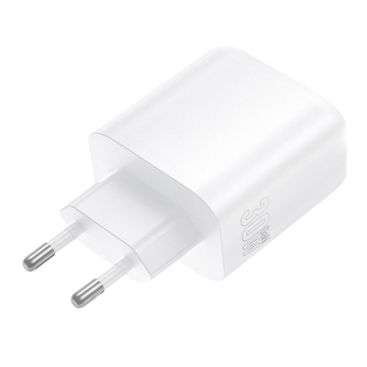 Зарядное устройство Borofone BA89A Destello PD QC 3.0/Type-C/USB EU 30W White (28054854) - фото 2 Зарядное устройство Borofone BA89A Destello PD QC 3.0/Type-C/USB EU 30W White (28054854) - фото 2