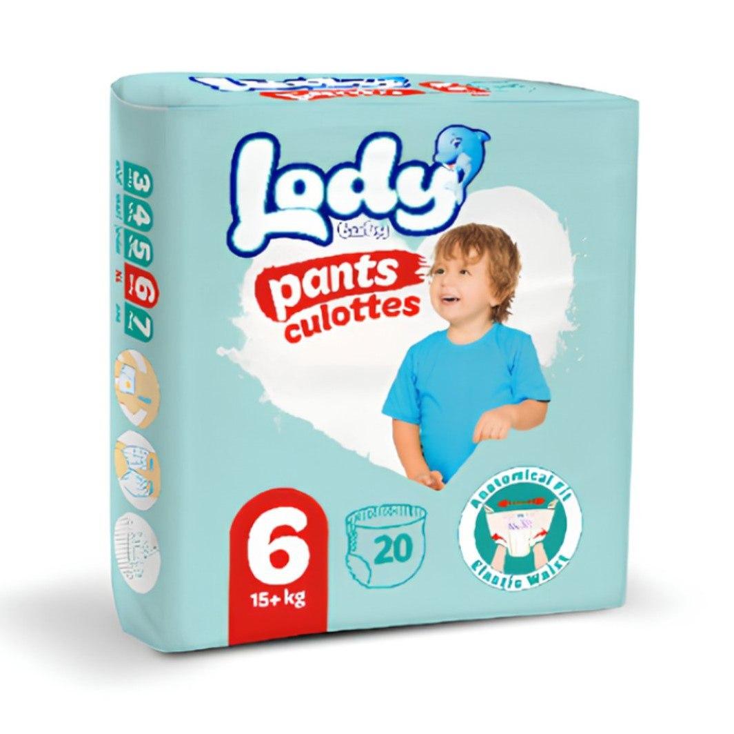 Подгузники-трусики дышащие детские LODY AIR XLARGE р. 6 16+ кг 20 шт./уп. (000006649)