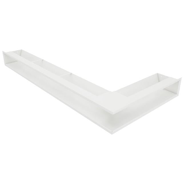 Вентиляционная решетка для камина Saven Loft Angle угловая левая 95х450х950 мм Белый (LOFT/NL/9,5/45/95/W)