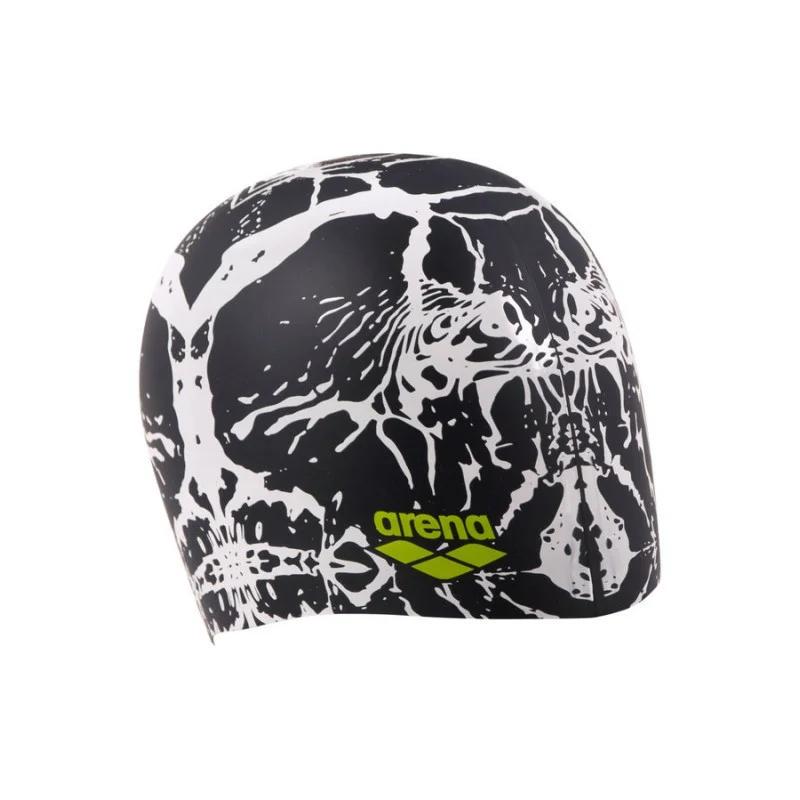 Шапочка для плавания Arena PRINT 2 OFSM Черный/Белый (1E368-231) - фото 1
